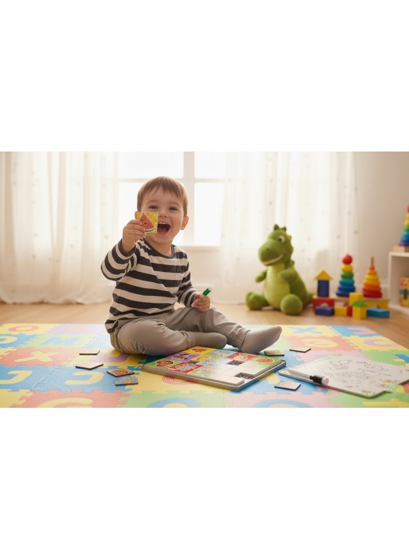 توي لاند لوحة أحجية حروف الفاكهة - لعبة تعليمية 2 في 1: أحجية مكعبات البناء ولوحة الرسم - Image 2